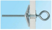 Дюбель складной пружинный с крюком (м6x100 мм.) 0