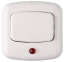 Кнопка СВЕТОЗАР для звонка, с индикацией включения, цвет белый, 220В 58303 0
