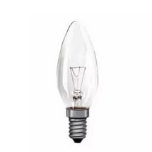 Лампа накаливания декоративная ДСМТ 60Вт 230В Е14 (cвеча прозрачная)
