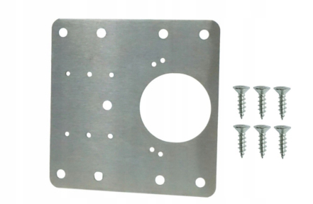 Пластина для ремонта петли с отверстиями 35мм
