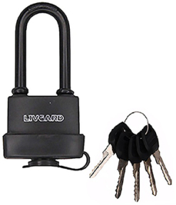 Замок навесной влагостойкий PLR2-L50мм англ. 5кл. длинн. дужка