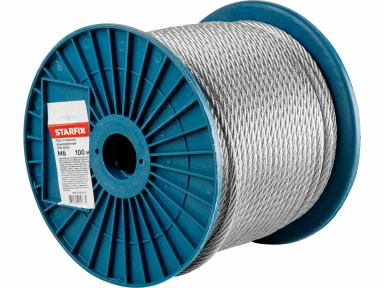 Трос стальной DIN3055  М6мм (цена за метр)