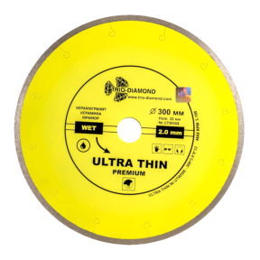 Диск алмазный отрезной 300*32 Сплошной ультратонкий hot press UTW508