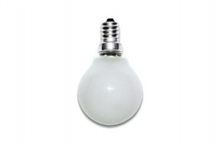Лампа накаливания декоративная ДШ 40вт Р45 230в Е14 (шар матовый)