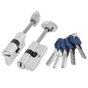 Личинка Цилиндровый механизм Z407/80 (45+10+25) со штоком CP хром