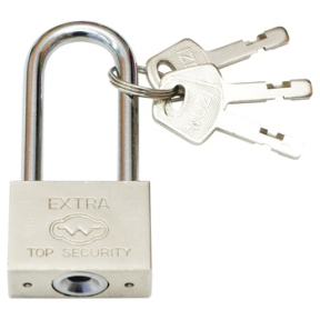 Замок навесной L40мм с длинной дужкой 3 ключа