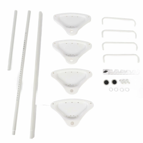 Угловая полка для хранения в ванной комнате 4-х ярусная