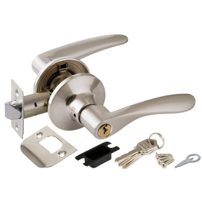 Ручка для межкомнатных дверей защелка (6020 SN-E) (кл./фик.) SN-ET мат. никель 34663