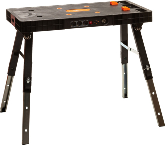 Верстак складной Maxpiler MFMW-01, удлинитель 10м, высота 52/66/80см, раб. пов-ть 94х48см, до 150 кг