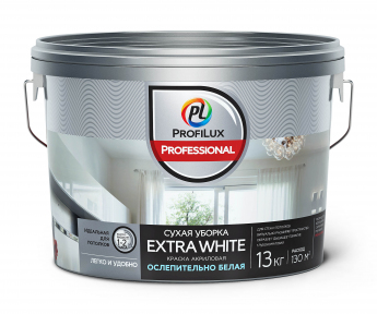 Краска Profilux Extra White 13 кг акриловая