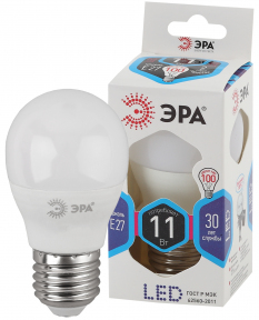 Лампа ЭРА LED ( P45-11w-840-E27)