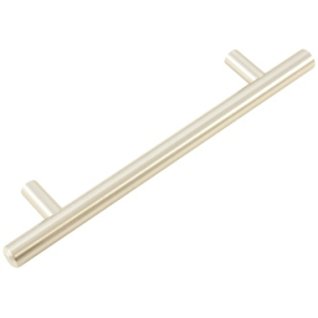 Ручка мебельная скоба рейлинг 2060-128мм SN Матовый никель (ручка-скоба)