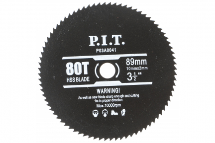 Диск пильный универсальный для пластика, мягких металлов (89х10 мм; 80Т) для PMS89-C P.I.T. P03A0041
