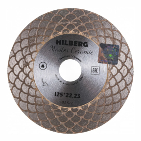 Диск алмазный отрезной 125*22,23 Hilberg Master Сeramic HM522