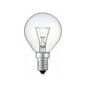Лампа накаливания декоративная ДШ 60вт Р45 230в Е14 (шар прозрачный)