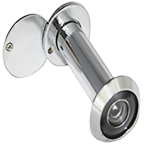 Глазок дверной  DV3-5590 с шторкой 55-90мм Хром CP