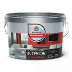 Краска ВД Profilux INTERIOR (2,5кг)  для стен и потолков, влажная уборка