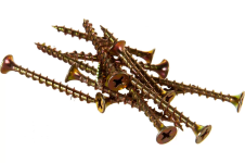 Саморез по дереву 3,5х41мм с потайной головкой, желтый цинк 100 гр.