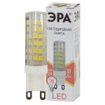 Лампа светодиодная ЭРА STD LED JCD-7W-CER-827-G9 7Вт керамика капсула теплый белый свет G9