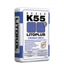 Клей для плитки LITOKOL LitoPlus K55 белый 25 кг