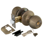 Ручка для межкомнатных дверей защелка круглая (6072 AB-E) (кл./фик.) AB-ET бронза 25205