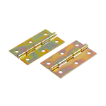 Петля универсальная карточная 40x75 мм желтый цинк (2 шт) 60955