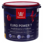 TIKKURILA EURO POWER 7 Краска  моющаяся для стен и потолка  2.7л