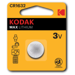 Батарейки Kodak CR1632-1BL MAX Lithium
