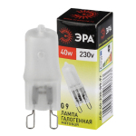 Лампа галогенная ЭРА JCD-40W-230V-G9-FR 40Вт капсула матовая теплый белый свет G9 JCD-40-230-G9-FR 