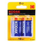Батарейки Kodak LR20-2BL MAX SUPER Alkaline KD-2 1шт