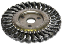 Щетка  для УШМ 200х22,23мм дисковая крученая стальная