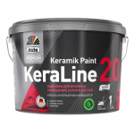 Краска для влажных помещений Dufa Premium KeraLine Keramik Paint 20 полуматовая белая база 1, 2.5 л